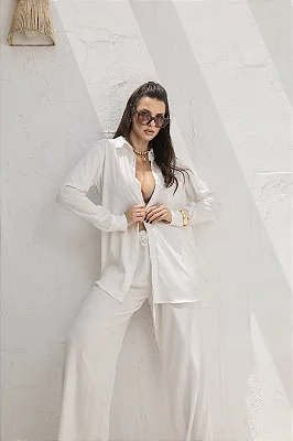 CAMISA ZARA OFF WHITE