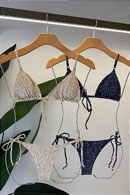 BIQUÍNI CORTININHA POÁ AMARELO MANTEIGA