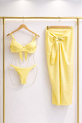 SAIA PAREÔ AMARELO MANTEIGA