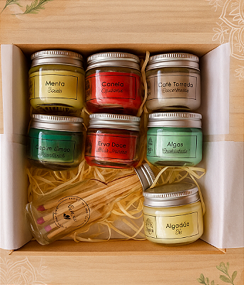 Kit Mini Velas - Linha Ervas