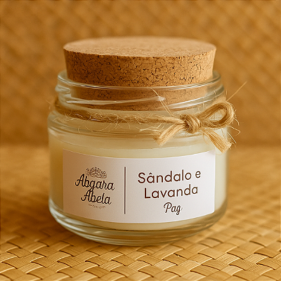Vela Aromática Sândalo e Lavanda