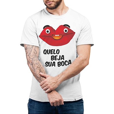 Quelo Beja Sua Boca - Camiseta Basicona Unissex