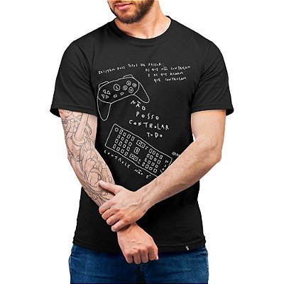 Não Posso Controlar Tudo #cestabasica - Camiseta Basicona Unissex