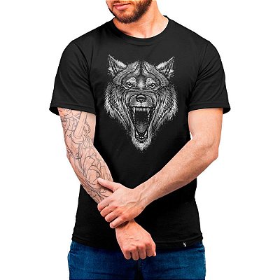 Lobo - Camiseta Basicona Unissex