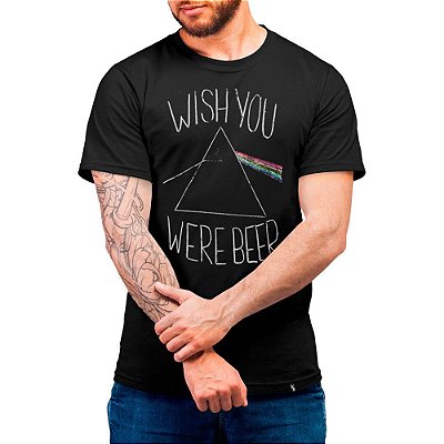 Wish You Were Beer - Camiseta Basicona Unissex