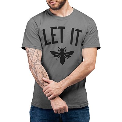 Let It Bee - Camiseta Basicona Unissex