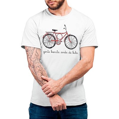 Gente Bonita Anda de Bike - Camiseta Basicona Unissex