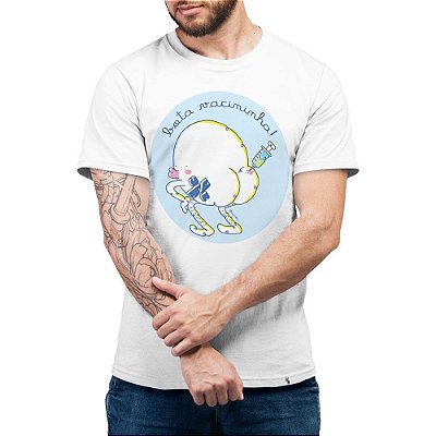 Bota Vacininha - Camiseta Basicona Unissex