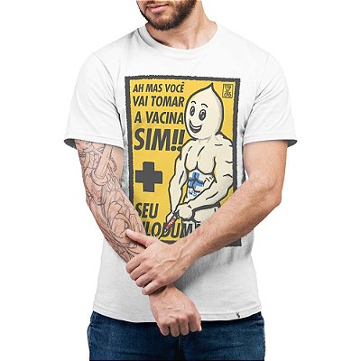 Vai Tomar Vacina Sim - Camiseta Basicona Unissex