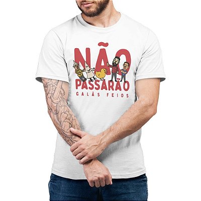 Não Passarão Mesmo - Camiseta Basicona Unissex