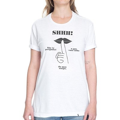 Shhhh - Camiseta Basicona Unissex