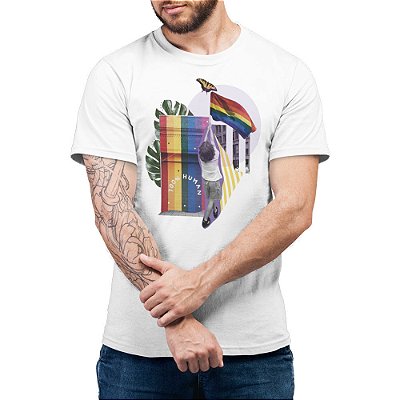 Human #pride - Camiseta Basicona Unissex