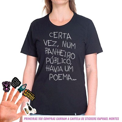 Certa Vez, Num Banheiro PÃºblico - Camiseta Basicona Unissex