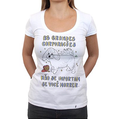 Grandes CorporaÃ§Ãµes - Camiseta ClÃ¡ssica Feminina