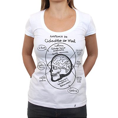 A Anatomia do Cidadão do Mal - Camiseta Clássica Feminina