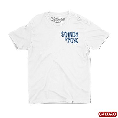 Somos 70 Por Cento - Camiseta Basicona Unissex-SaldÃ£o