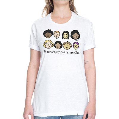 Meu Voto Será Feminista - Camiseta Basicona Unissex