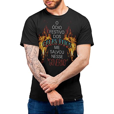 O Ódio Festivo me Salvou - Camiseta Basicona Unissex