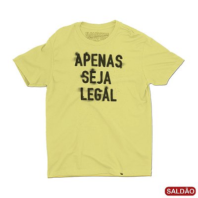 Apenas Seja Legal - Camiseta ClÃ¡ssica Masculina-SaldÃ£o