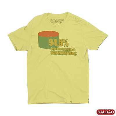 Estatísticas - Camiseta Clássica Masculina-Saldão