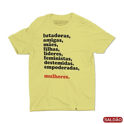 Mulheres - Camiseta ClÃ¡ssica Masculina-SaldÃ£o