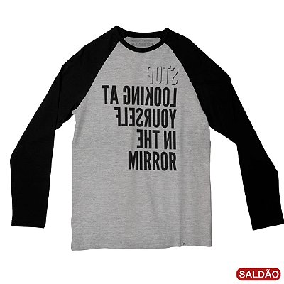 Mirror - Camiseta Raglan Manga Longa Masculina-Saldão