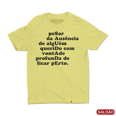 SAUDADE - Camiseta Clássica Masculina-Saldão