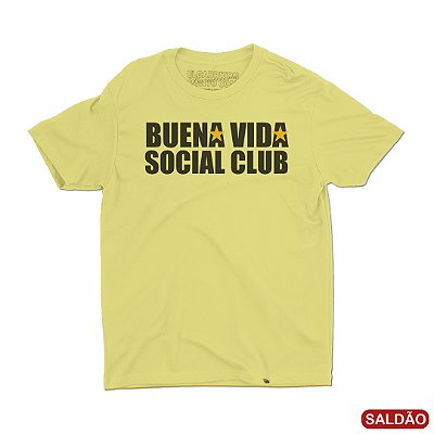 Buena Vida Social Club - Camiseta Clássica Masculina-Saldão
