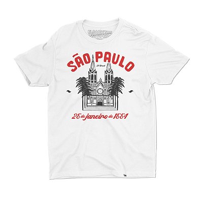 São Paulo 25 de Janeiro - Camiseta Basicona Unissex
