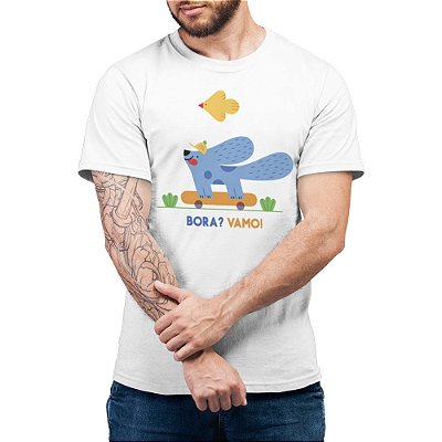 Bora Vamo - Camiseta Basicona Unissex