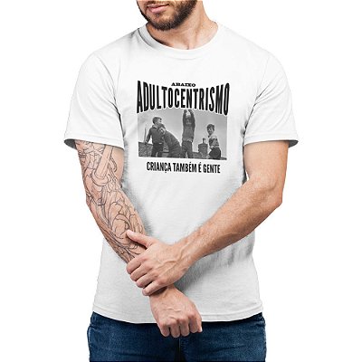 Abaixo Adultocentrismo - Camiseta Basicona Unissex