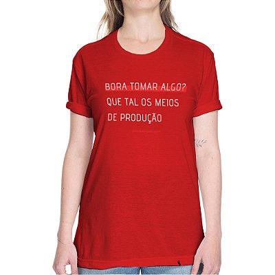 Bora Tomar Algo - Camiseta Basicona Unissex