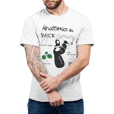 Anatomia do Beck - FRENTE e DENTRO - Camiseta Basicona Unissex
