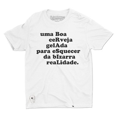 BRASIL - Camiseta Clássica Unissex com Abridor de Garrafa-Saldão