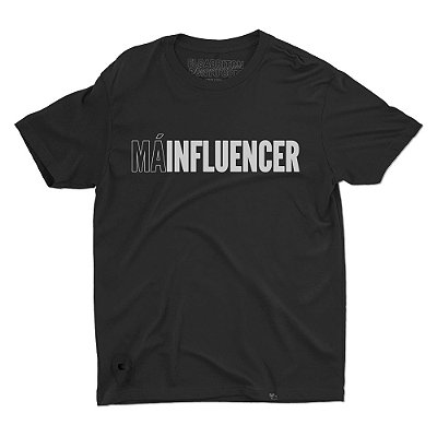 Má Influencer - Camiseta Clássica Unissex com Abridor de Garrafa-Saldão