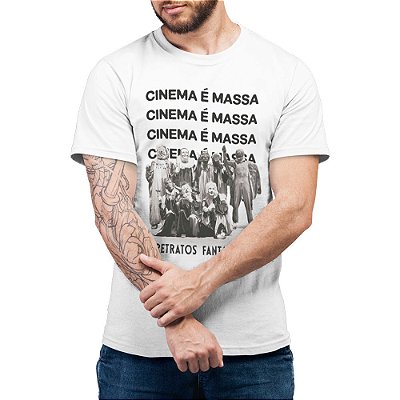 Cinema é Massa - Camiseta Basicona Unissex