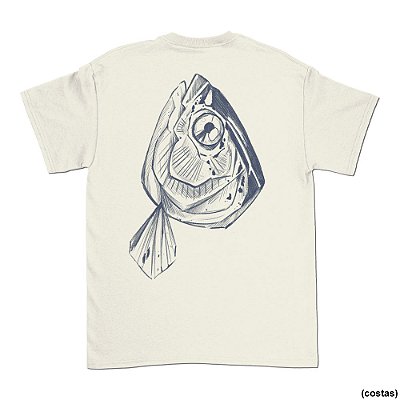 Cabeça de Peixe de Jeff - SÓ COSTAS - Camiseta Basicona Unissex