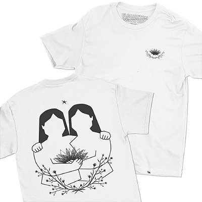 Lotus de Alessandra - FRENTE e COSTAS - Camiseta Basicona Unissex