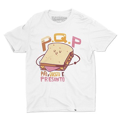 PQP - Pão, Queijo e Presunto - Camiseta Basicona Unissex