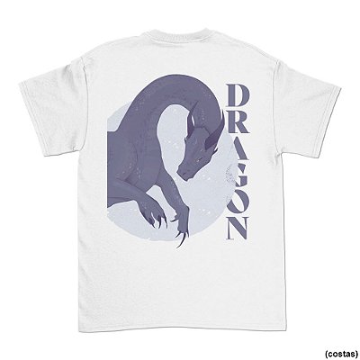 Drãgão - SÓ COSTAS - Camiseta Basicona Unissex