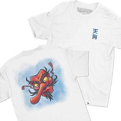 Tengu de Balla - FRENTE e COSTAS - Camiseta Basicona Unissex