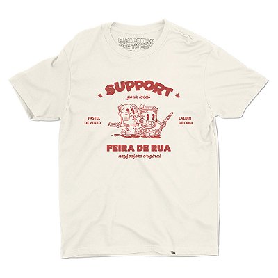 Support Your Local Feira de Rua - Camiseta Basicona Unissex