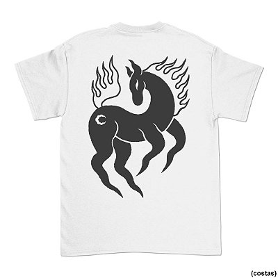 Cavalo de Horamaisescura - SÓ COSTAS - Camiseta Basicona Unissex