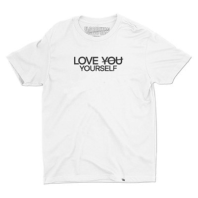Love Yourself Frase de Kelvin - Camiseta Basicona Unissex
