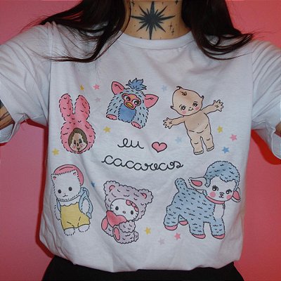 Eu Amo Cacarecos - Camiseta Basicona Unissex