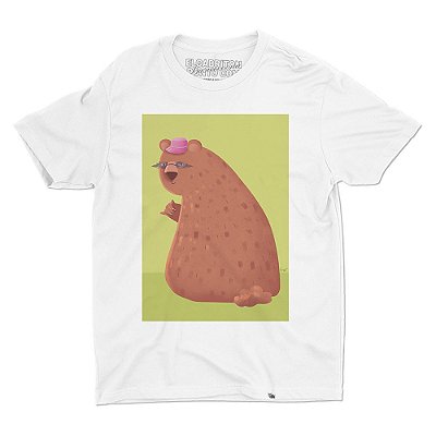 Urso Descolado - Camiseta Basicona Unissex