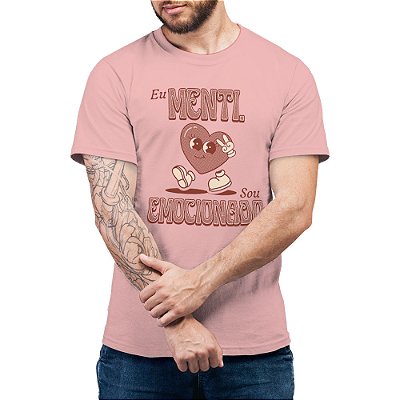 Eu Menti, Sou Emocionado - Camiseta Basicona Unissex