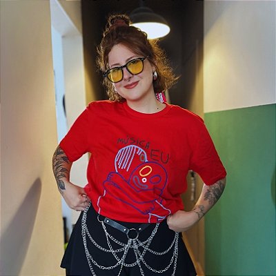Música Eu - Camiseta Basicona Unissex