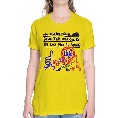 No Fim do Túnel - Camiseta Basicona Unissex