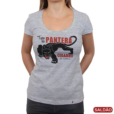 Tapa na Pantera - Camiseta Clássica Feminina-Saldão